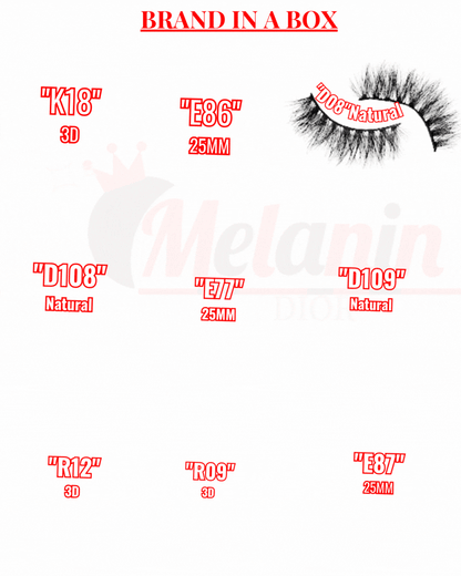 50 PCS PRE-ORDER WHOLESALE (MIXED LASHES)